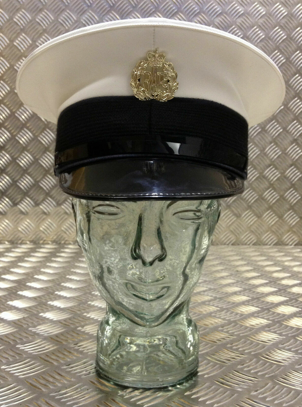 White Dress Hat NCO / SNCO Air Force 64cms - NEW