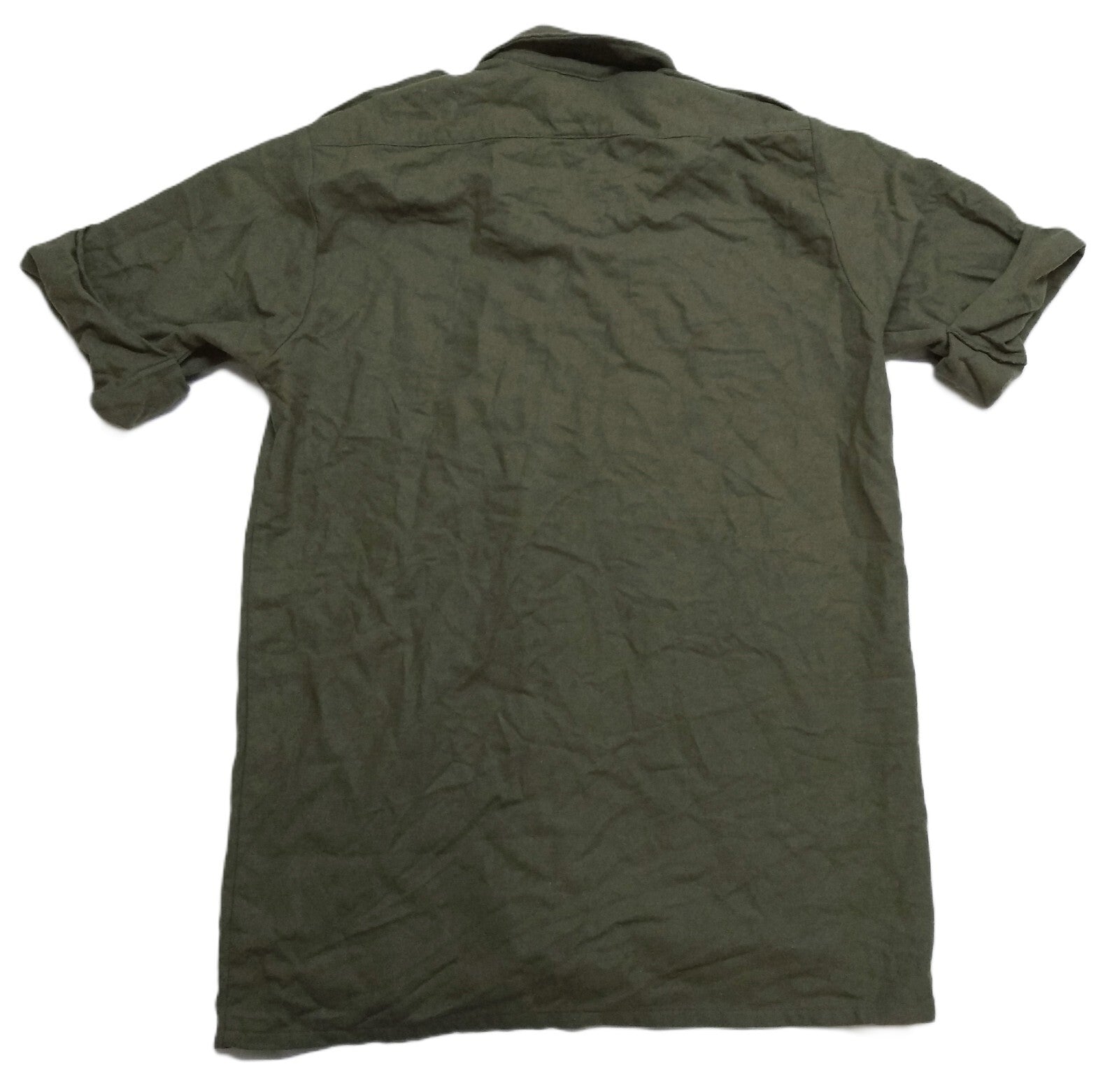Vintage Combat Army Style Shirt British Dress Pinched Short Sleeve 16.5