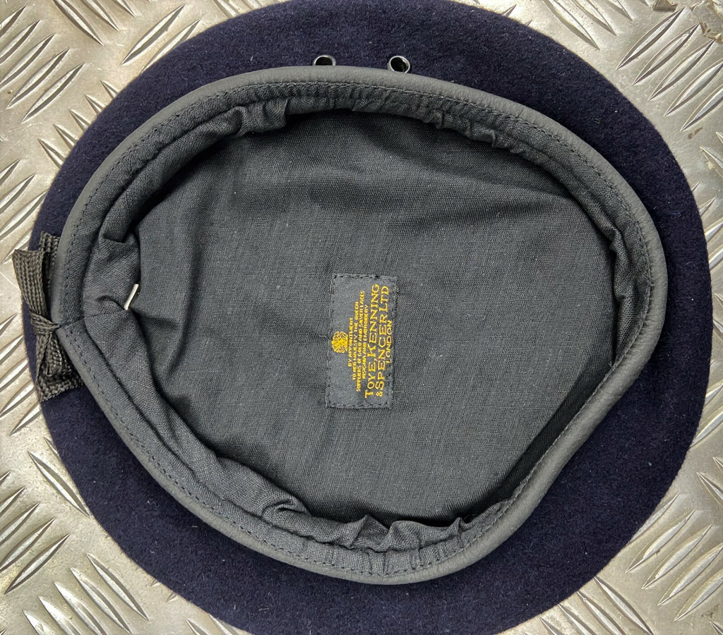 Blue Beret Cap British Made General Service Dress No Insignia 57cm or 58cm