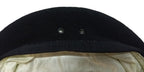 Black Beret Goldings Army Pattern 100% Wool / Silky Lining & Petersham Trim