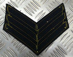 Genuine Vintage British Issue Gold Wire Embroidered Rank Chevrons