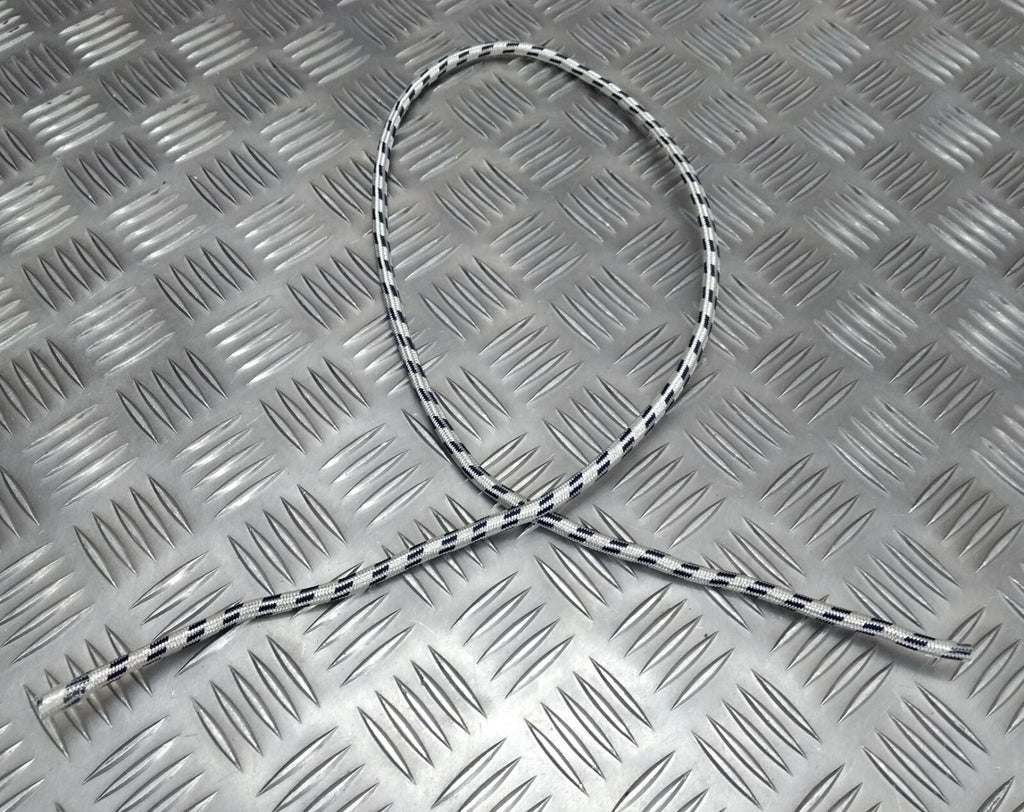Genuine British Made Ceremonial & Parade Silver Blue Fleck Cord 1M RC13