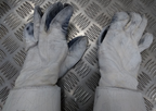 British Army Household Cavalry White Leather Gauntlet Parade Gloves Size 9.5