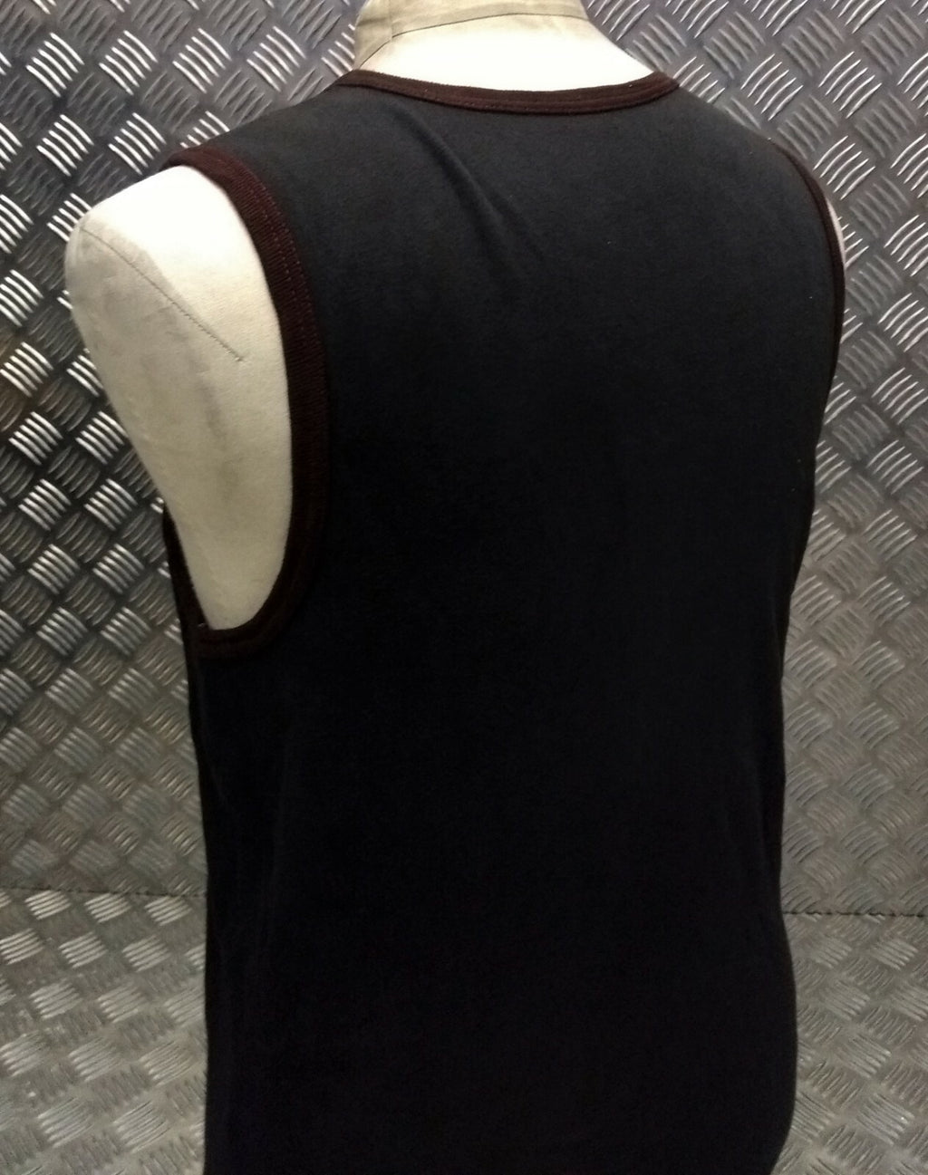 Genuine British Issue PTI Training overdyed long Vest With Maroon Trim