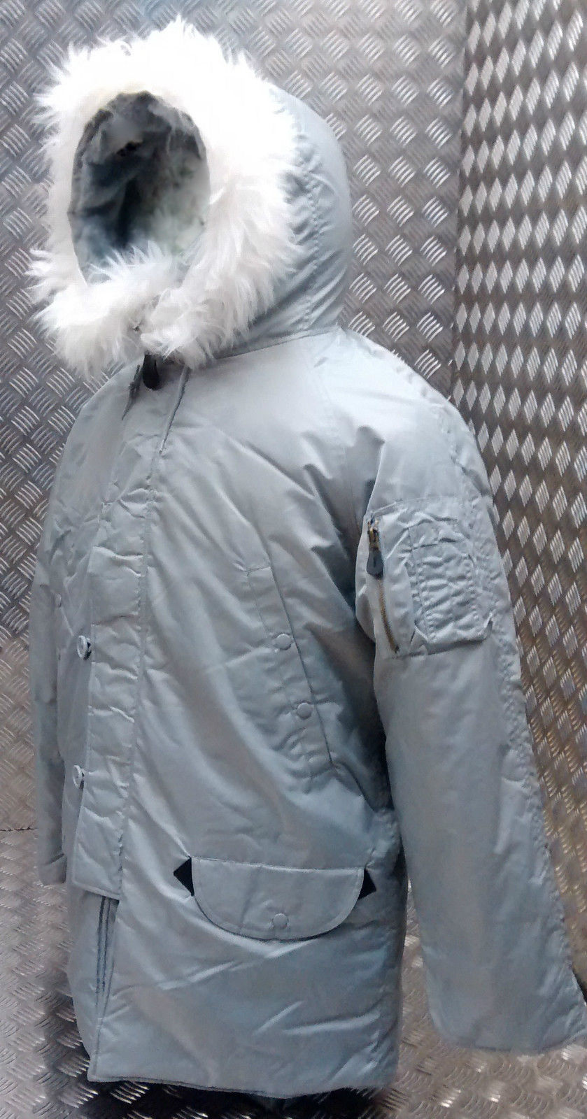US N3B Military Style ECW Snorkel Parka Grey NEW