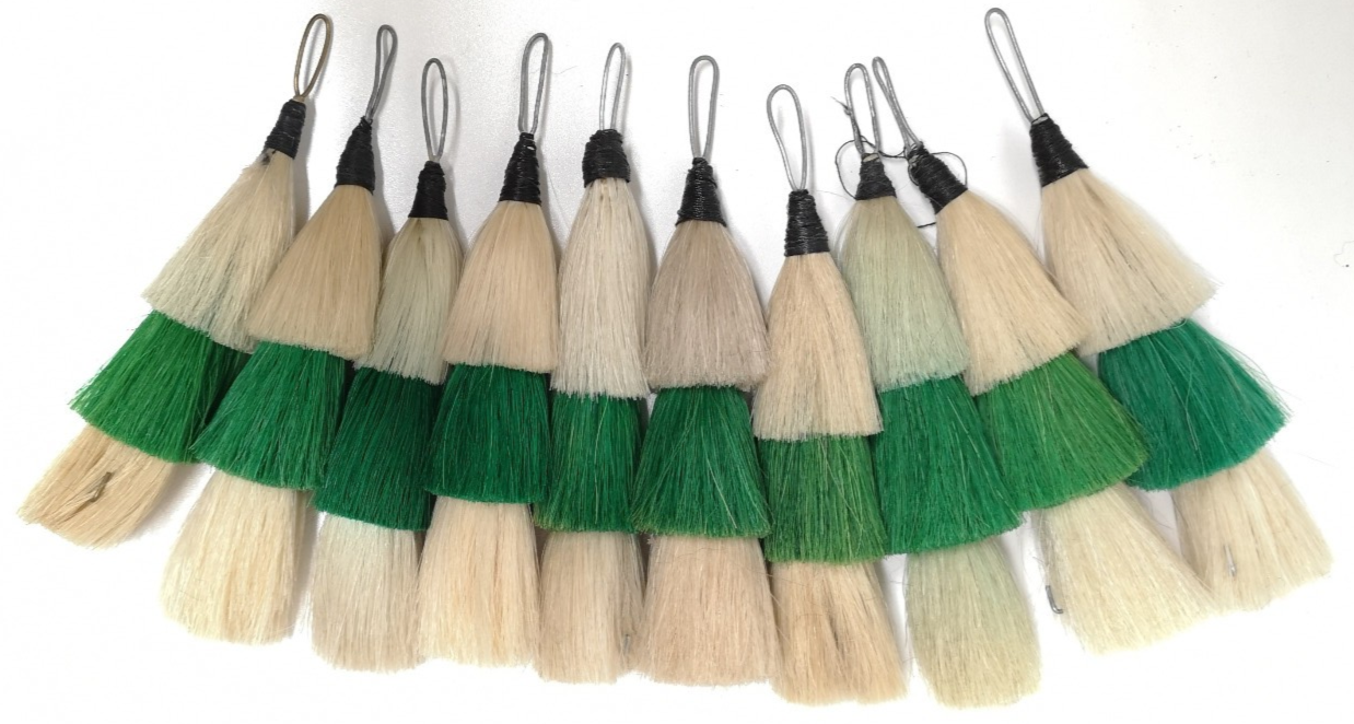 Welsh Guards Other Ranks Horse Hair White & Green Plume / Hackle British Army