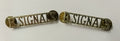 Genuine British The Royal Corps of Signals Shoulder Title Badges- NEW