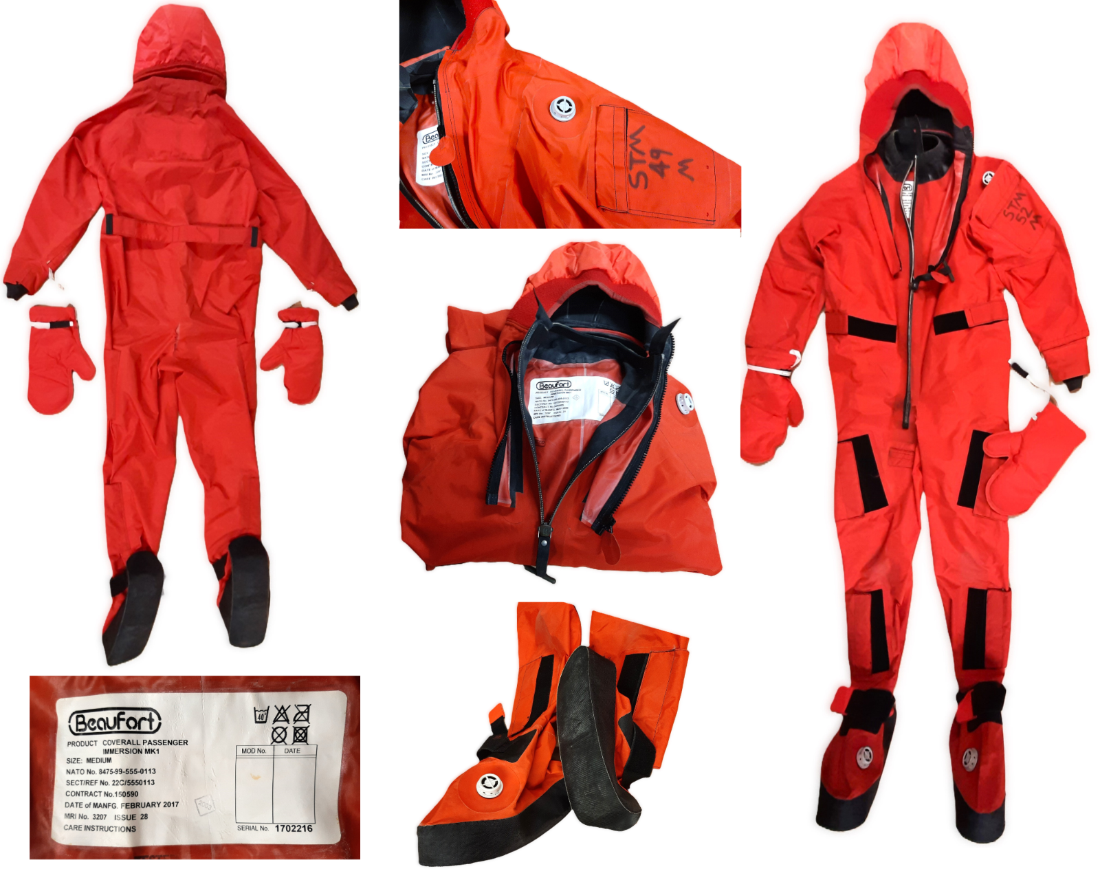 Genuine British Issue RFD Beaufort Immersion (IPG) Protection Garment