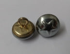 5 Point Star Small 12.5mm Dress Hat Buttons Looped Back With Raised Insignia X4