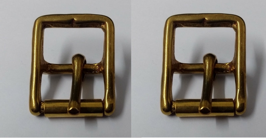 Genuine British Army Horse Guards & H Cav 7/8" Bridle Roll Buckles X2 STD103