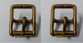 Genuine British Army Horse Guards & H Cav 7/8" Bridle Roll Buckles X2 STD103