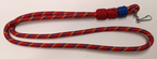 Blue Red Yellow 3 Knots Decorative Ceremonial Lanyard with Clip