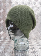 ARMY GREEN Knitted Beanie Hat / Watch Cap / Woolly Hat - One size - BRAND NEW
