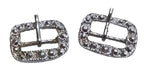 High Sheriff Buckle Silver & Diamond Finish 1 Pair of Small Decorative Buckles