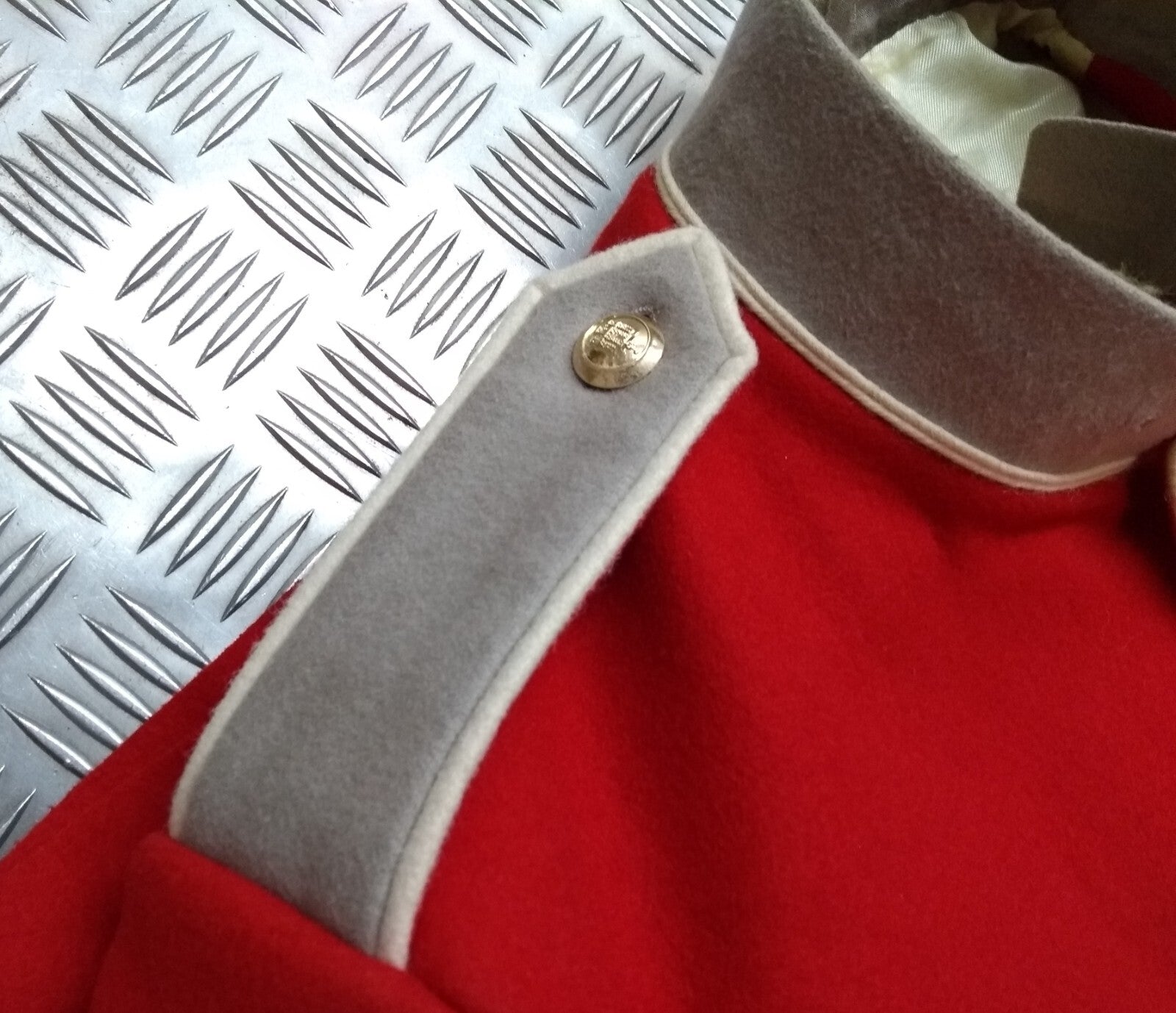 British Army Red Bandsman Tunic RG Ceremonial and Parade Jacket Big Size
