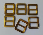 Brass Wave Buckles British Issue Small 1/2" Webbing Straps X6 STD262