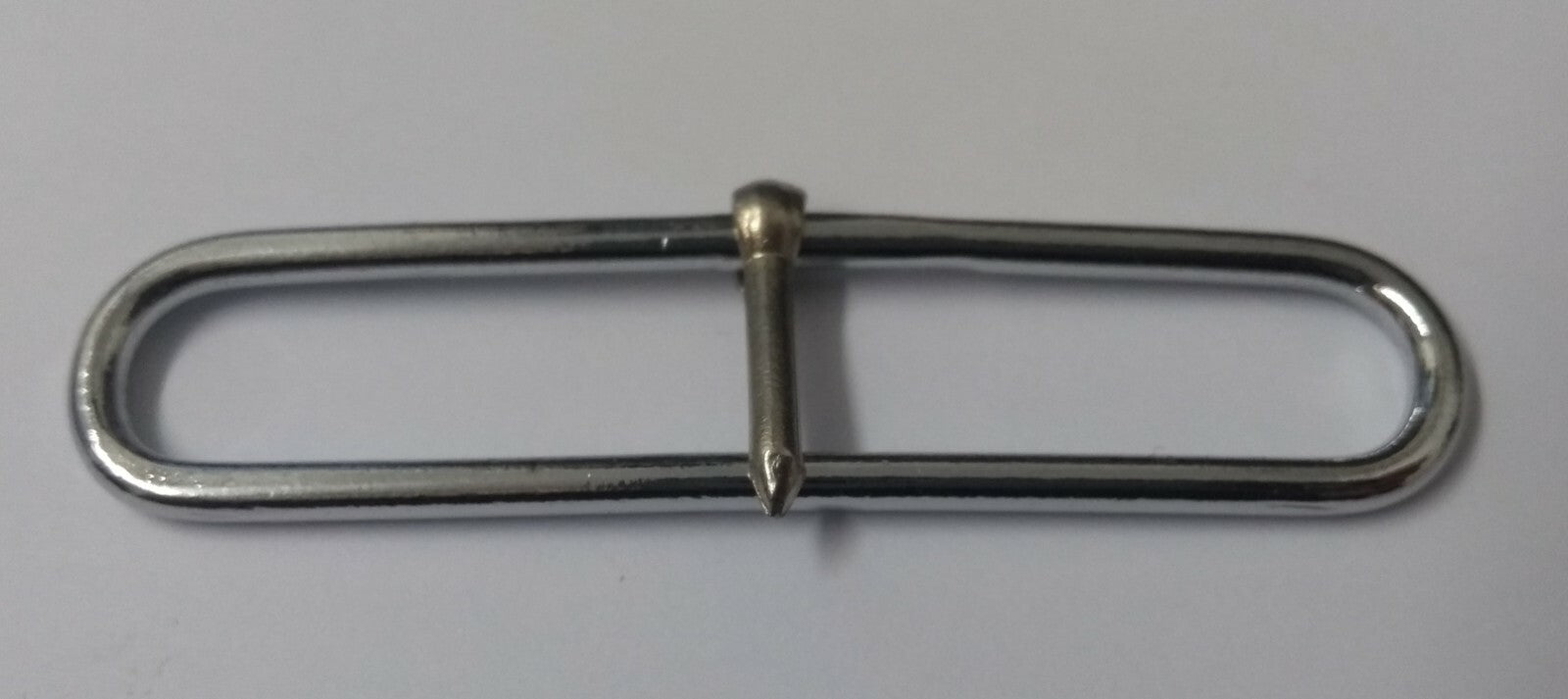 Nickel Plated Parade Belt Prong Slider Adjuster 2 1/2"