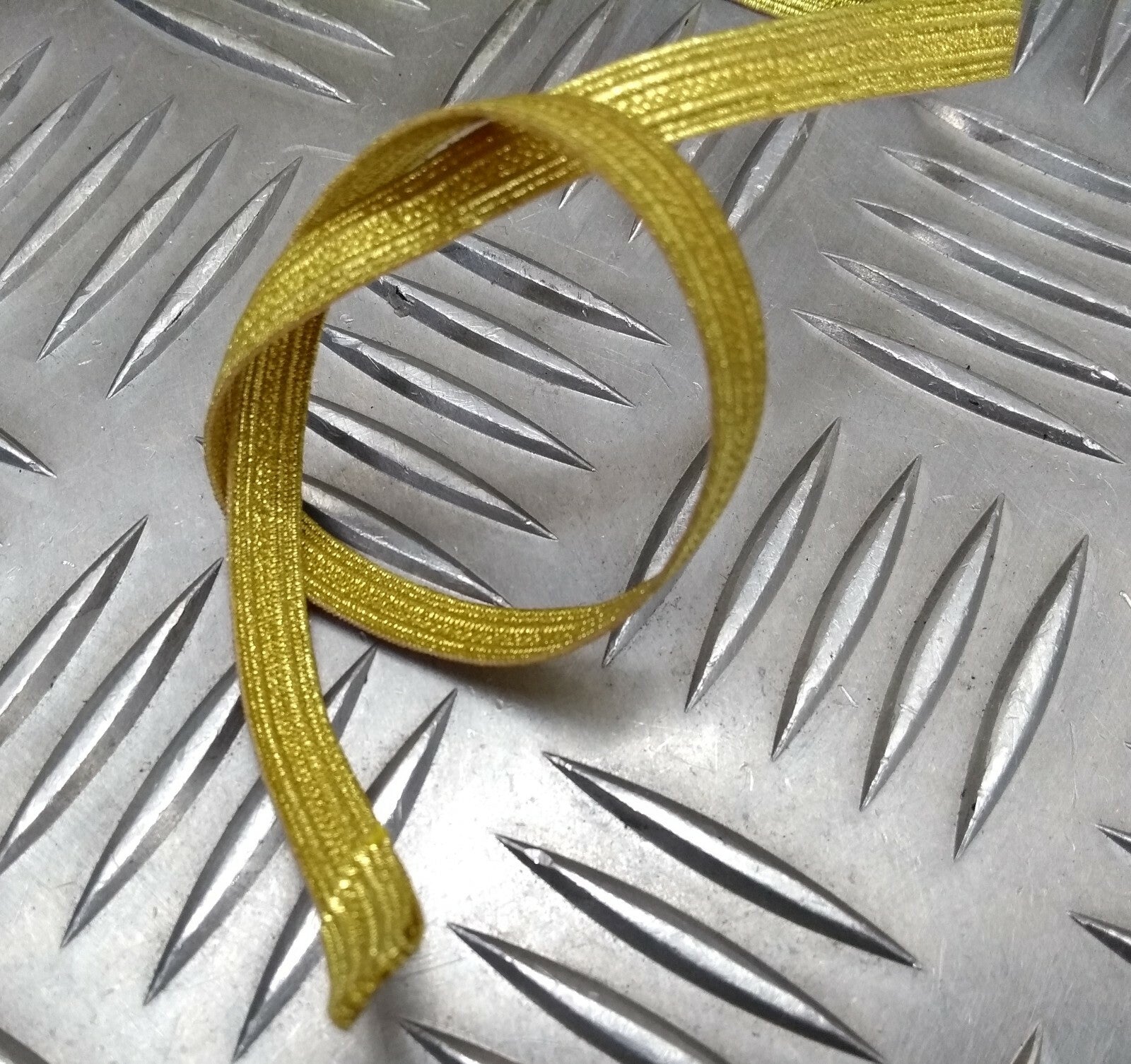 Vintage RN Navy 1/4" Gold Braided Orris Naval Officers Lace Ribbon RC2