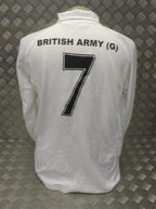 Sports Shirt British ARMY (G) Team Style White Technical Long Sleeve Active Top