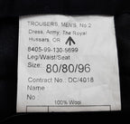 Trouser British Army No2 Royal Hussars Number Two Dress (KRH) Waist 31"