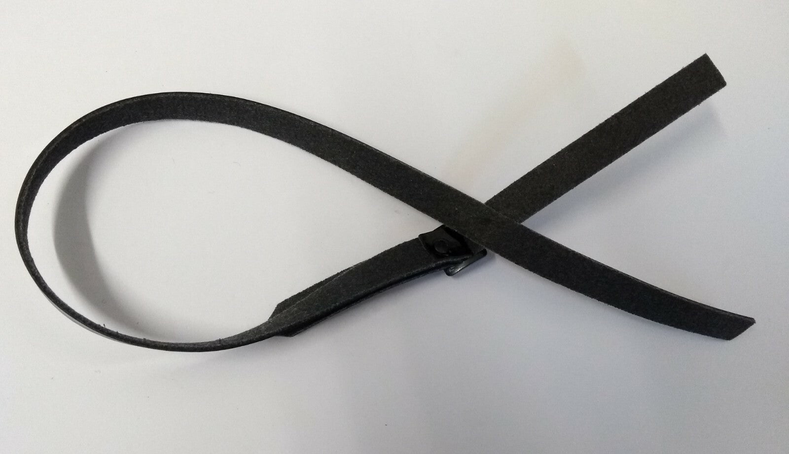 Genuine Issue 3/8" Black Hi Sheen Parade Chin Strap 1 Buckle NEW