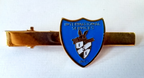 International Services Inc. ISI Shield Insignia Gold Tone Tie Clip