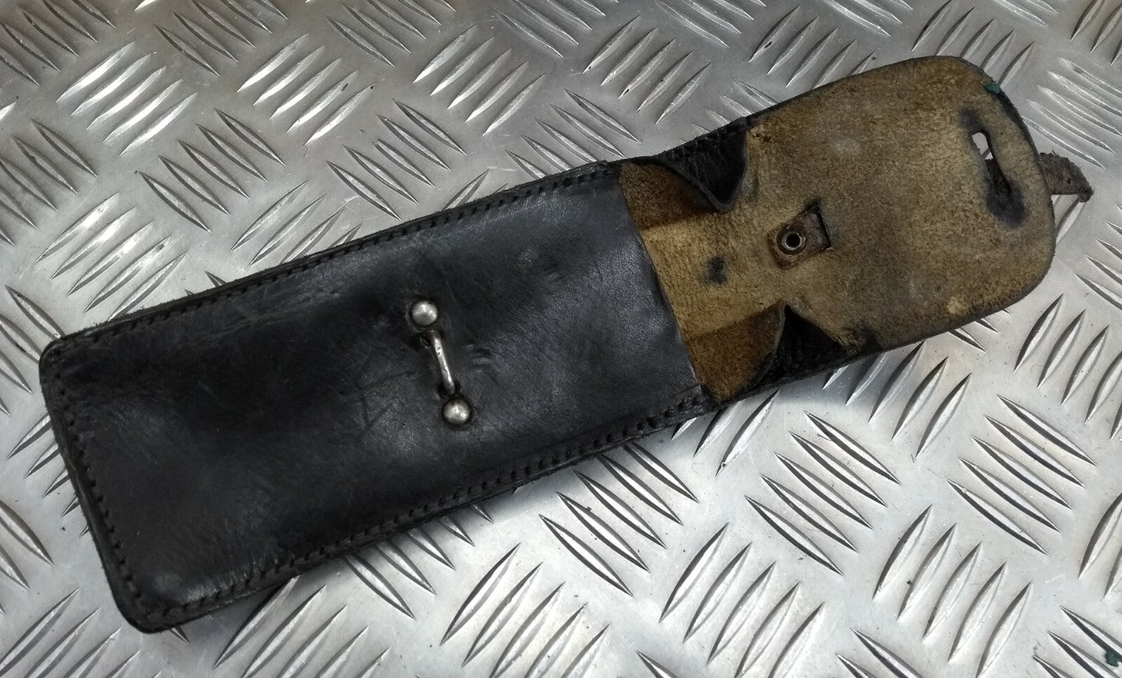 Vintage Style Black Leather Utility Pouch Job Lot Faulty x 20