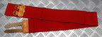 Red Belt Stable Double Tan Leather Strap Buckles For Ceremonial & Parade Duties