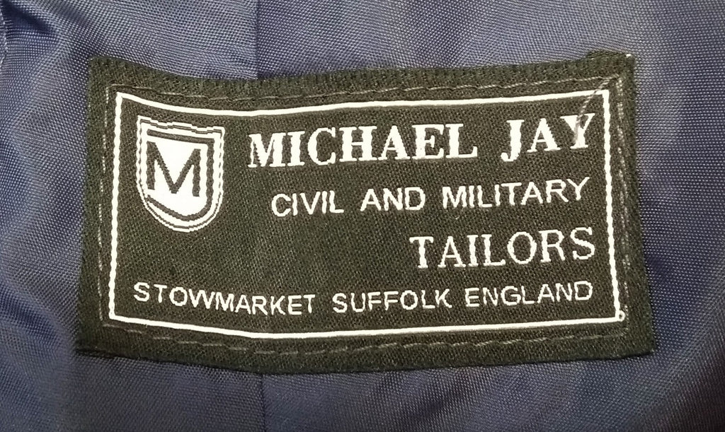 WRAF / RAF Royal Air Force No5 Mess Jacket Air Force Blue Grey Womans with 3 Bar Chevron Patch Michael Jay