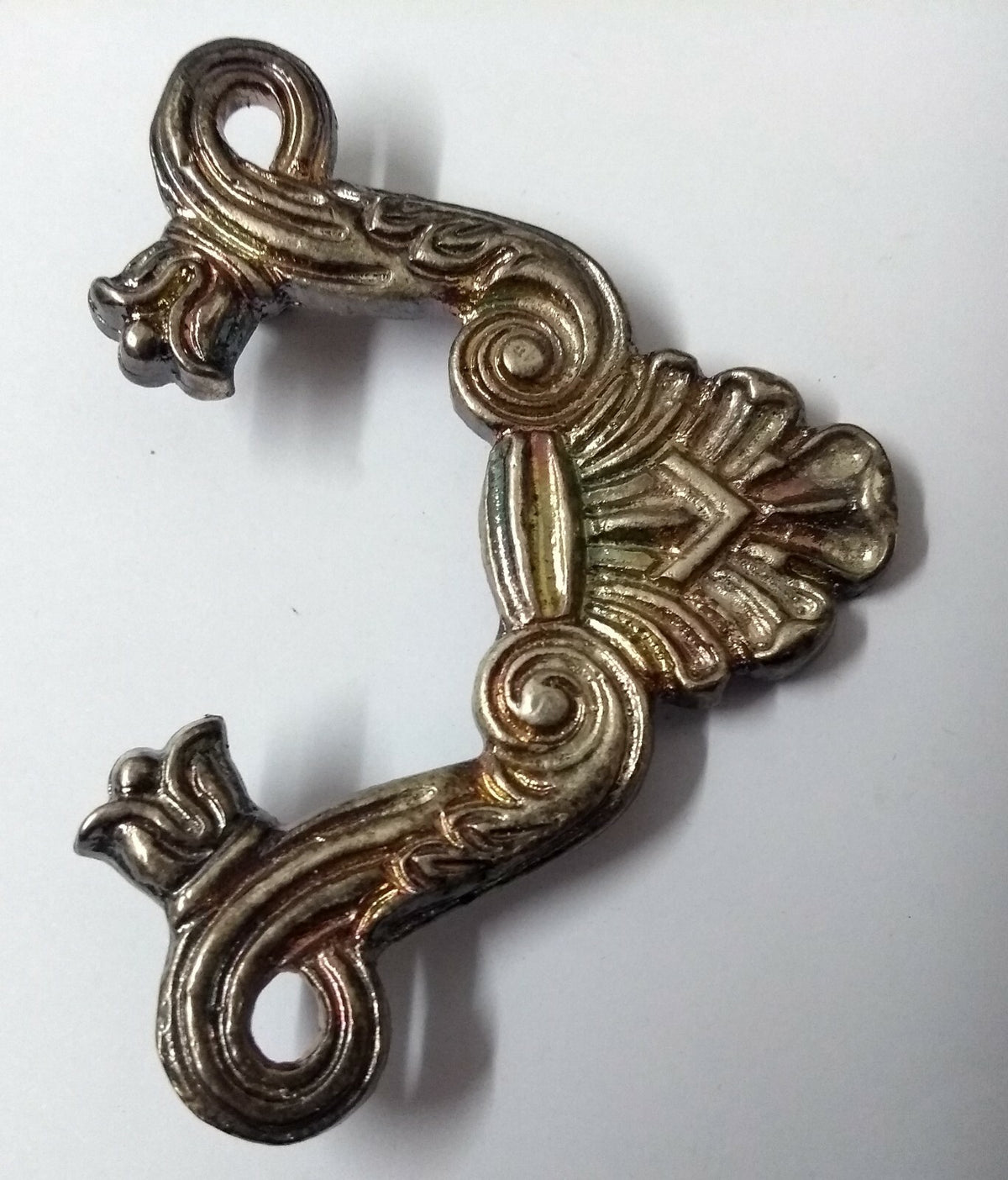 Genuine Vintage Ceremonial 3" Decorative Cross Strap Stay 2 Ends STD181