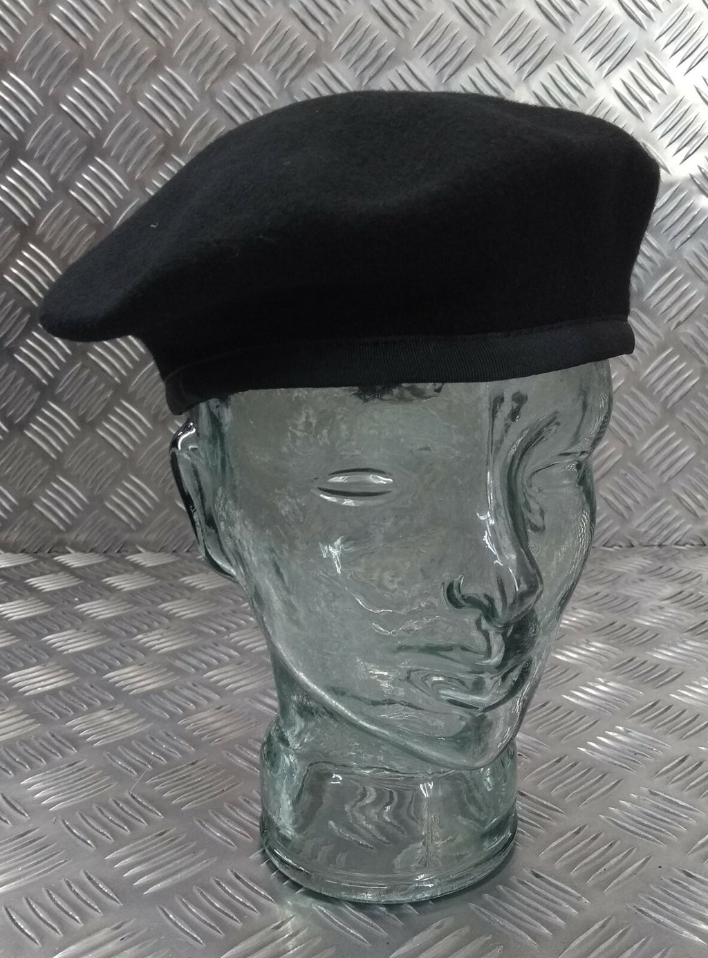 Hobsons of London Style Black Lined Wool Beret 7 1/8 New