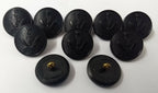 Genuine British Army Queens Gurkha (Signals) Issue Dress Black 40L Buttons - x10