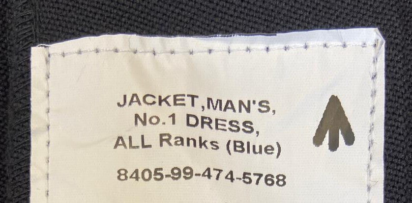 British Army No1 Dress Jacket All Ranks Blues 100% Wool Army Style 176/116/100cm - New