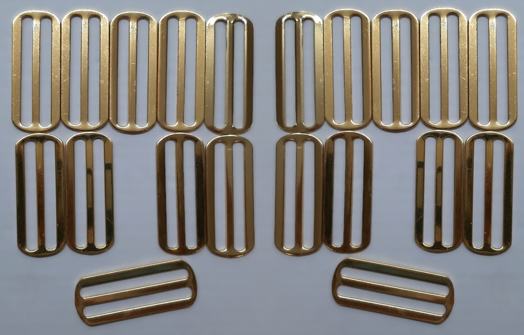 20 Belt Sliders For Stable Belts and Ceremonial Belting Max (57mm) Job Lot
