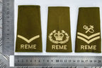 Royal Electrical & Mechanical Engineers REME Khaki Green Rank Slides