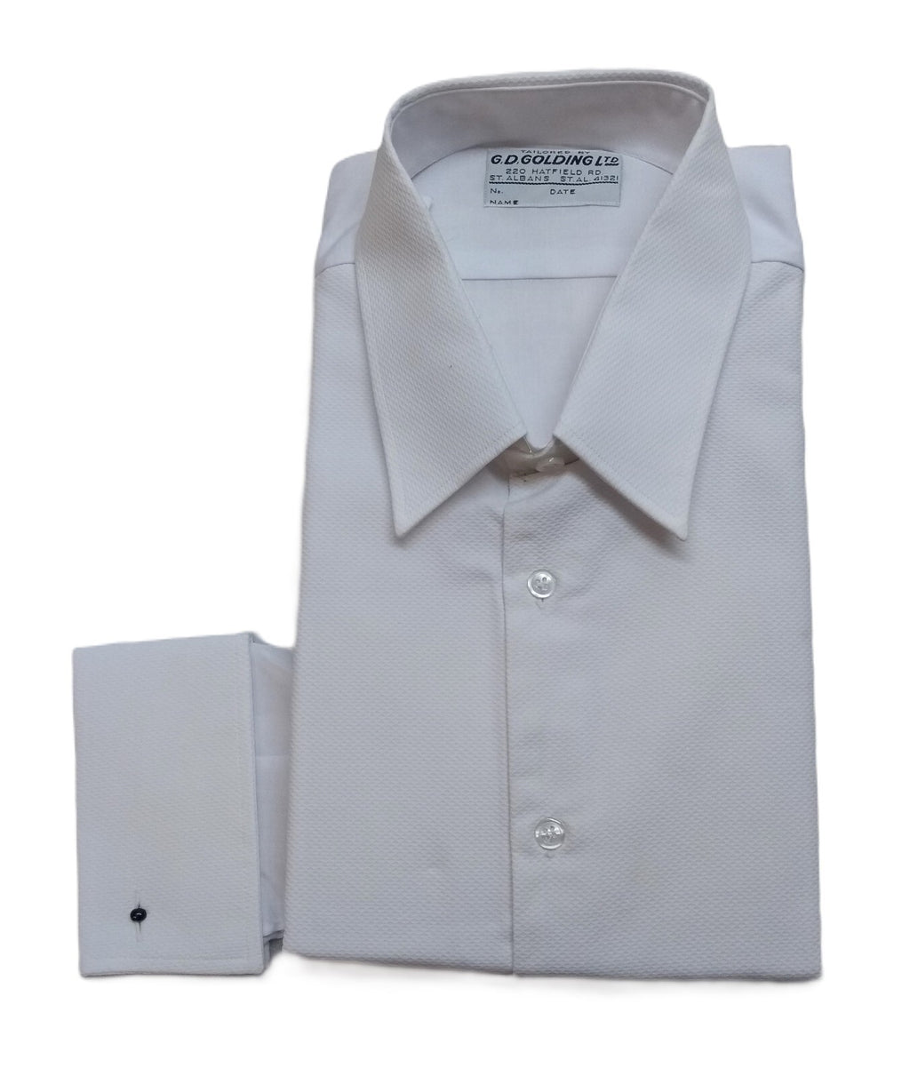 Golding Dress Shirt Mess Long Sleeve White Marcella Front Double Cuff Tall Fit