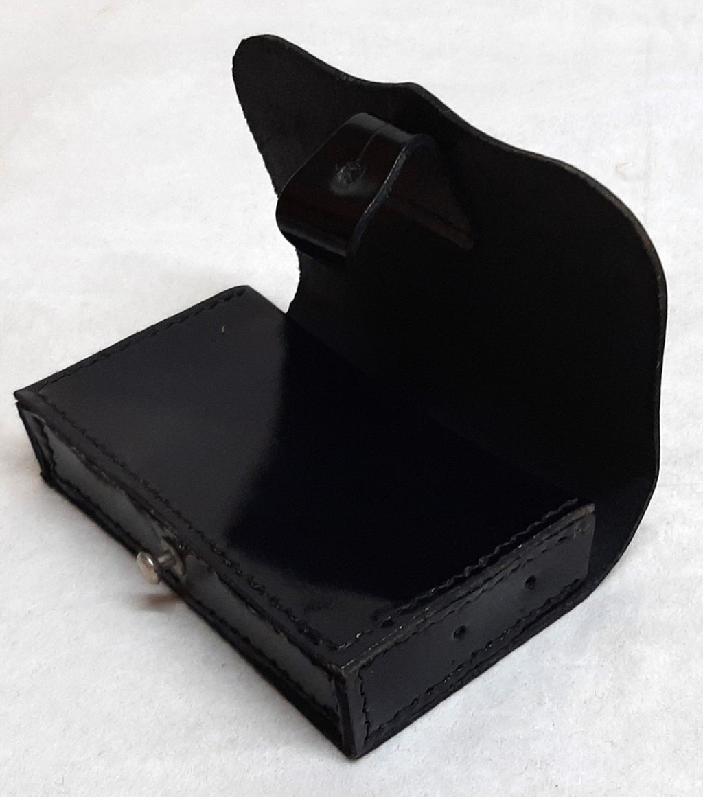 Cross Belt Pouch Patent Leather Black for Ceremony Bands and Parades No Fixings
