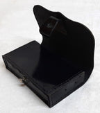 Cross Belt Pouch Patent Leather Black for Ceremony Bands and Parades No Fixings