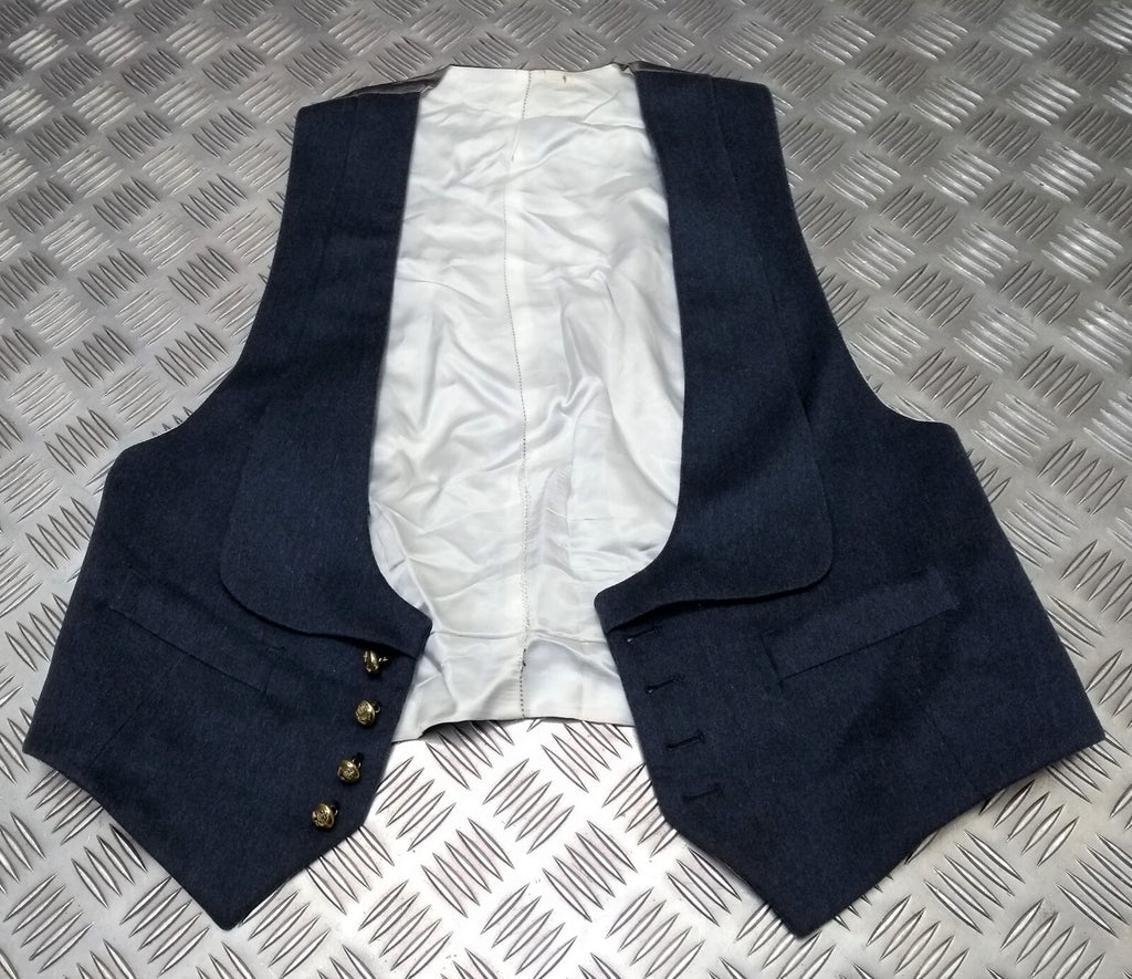 RAF Royal Air Force Vintage Mess Dress Waistcoat Airforce Blue Grey Colour by Moss Bros