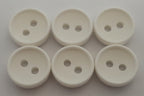 Ex Service Buttons / Anchors Old Pattern British Made White 2 Hole Size 11.3mm