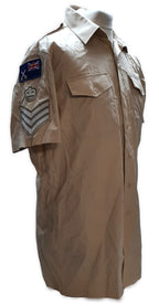 British Army No2 Shirt FAD Fawn Short Sleeves With RLC TRF