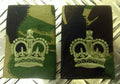 Genuine British Army Woodland SERGEANT MAJOR Crown Rank Slides / Epaulettes NEW
