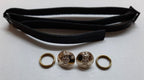 British Army RAPC Chin Strap Set With Pay Corps Insignia Buttons and Fittings