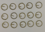 Metal Button Split Rings ½" Diameter