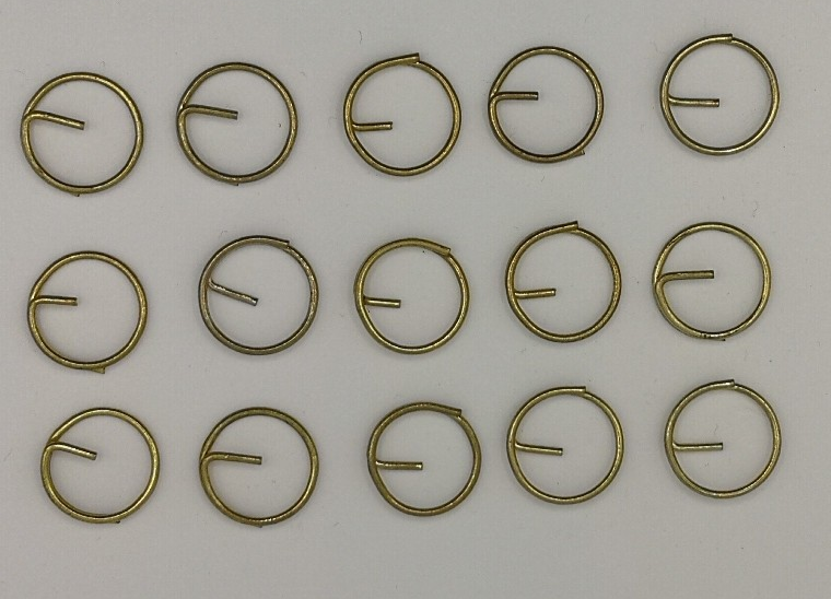 Metal Button Split Rings ½" Diameter