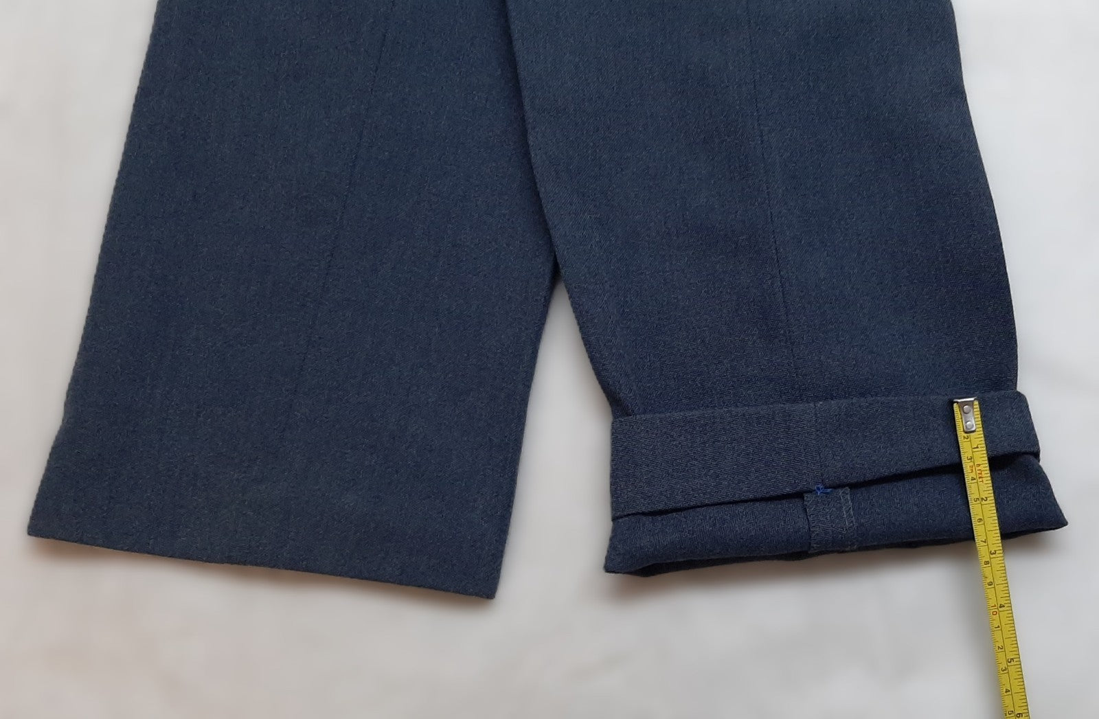 Vintage Dress Trousers RAF Royal Air Force Mens Blue - Grey 1972 Pattern Waist 72cm