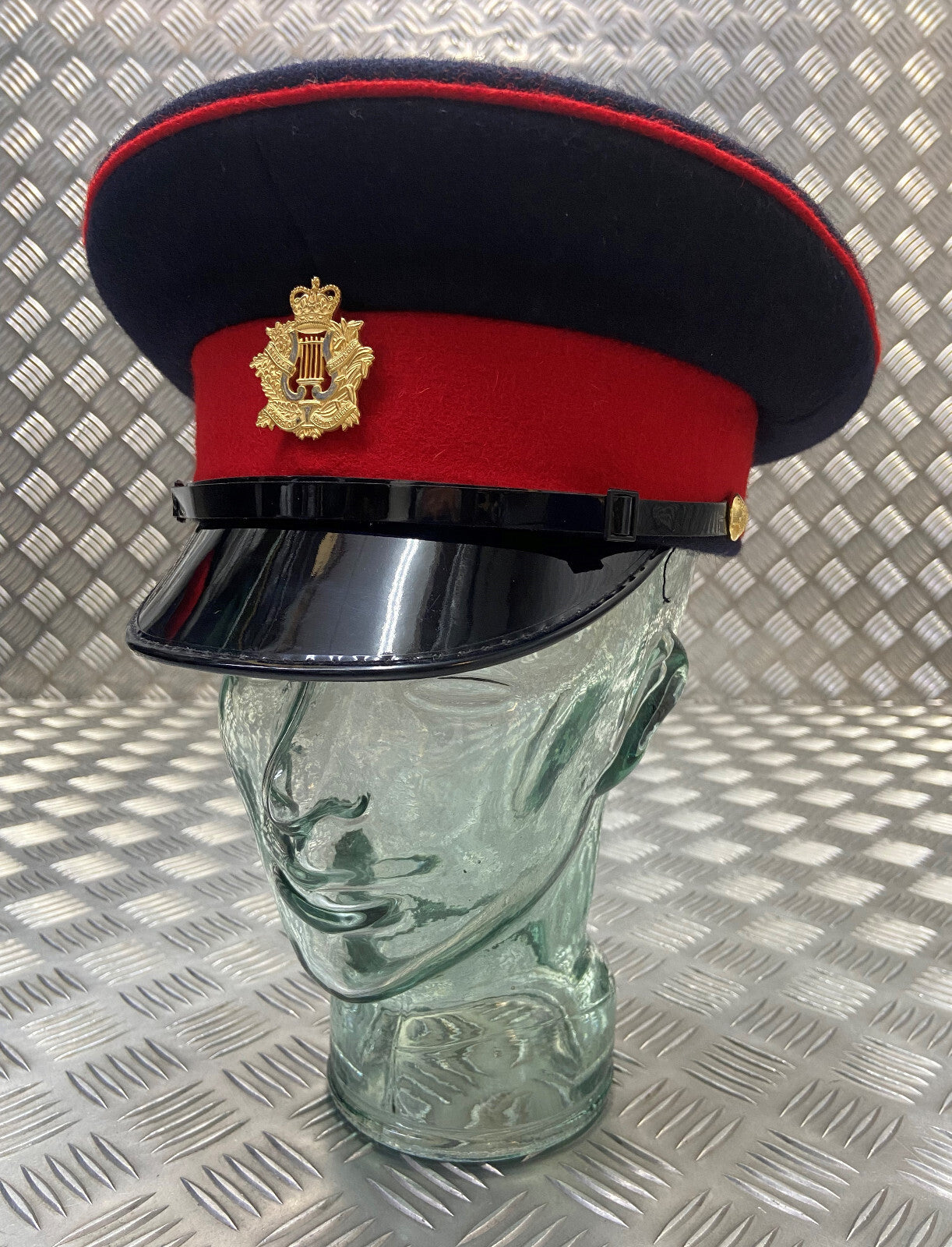 Genuine British Army The Corps of Music Dress Hat With Badge Size 57cm