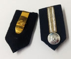 Oman Gorgets Collar Tabs With Silver Detail Chrome Officers Insignia Buttons