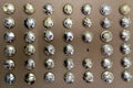 Genuine British Dress Buttons On Taylors Display Card 41 Asst Regiments