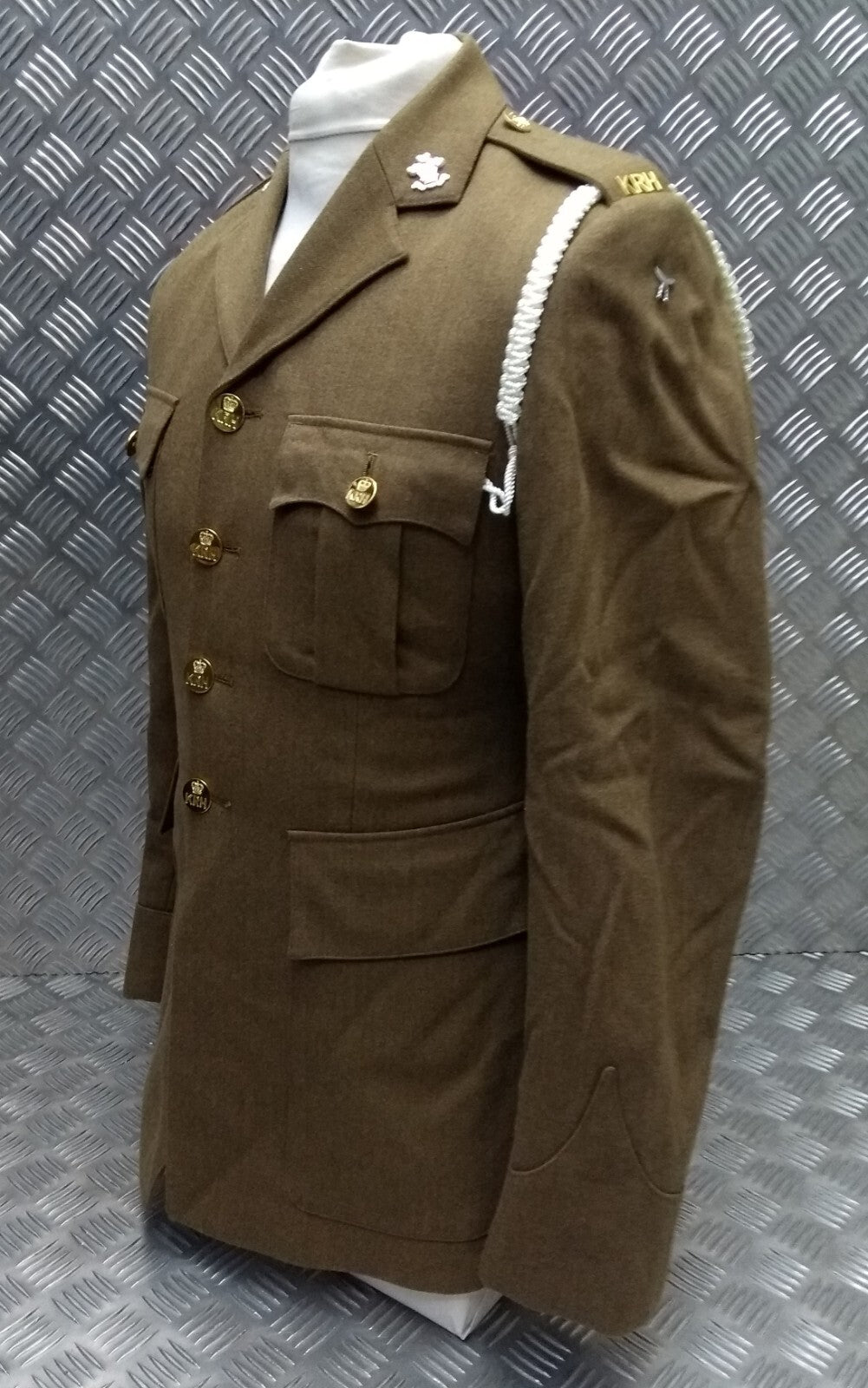No2 KRH Jacket Fully Buttoned With Insignia & Badges British Army Issue 92cm